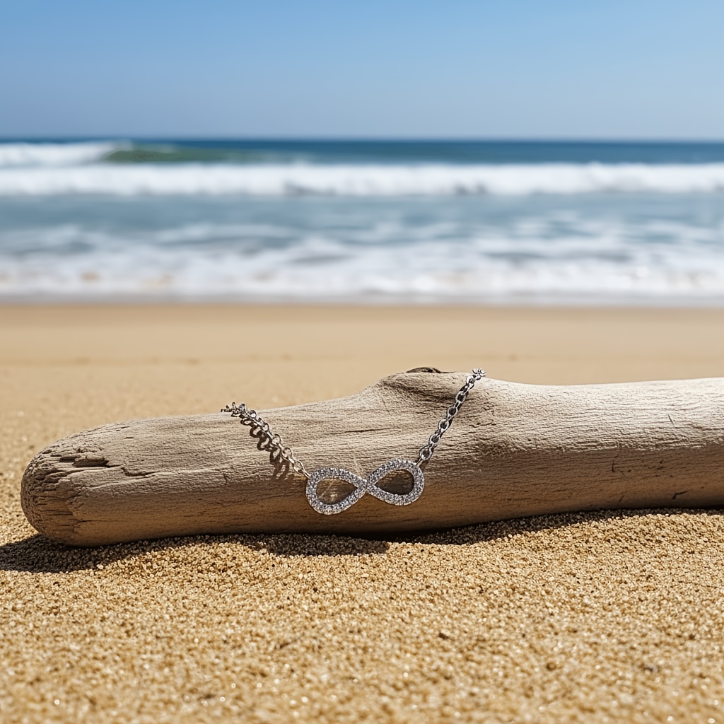 316L Stainless Steel Infinite Loop Shiny Necklace
